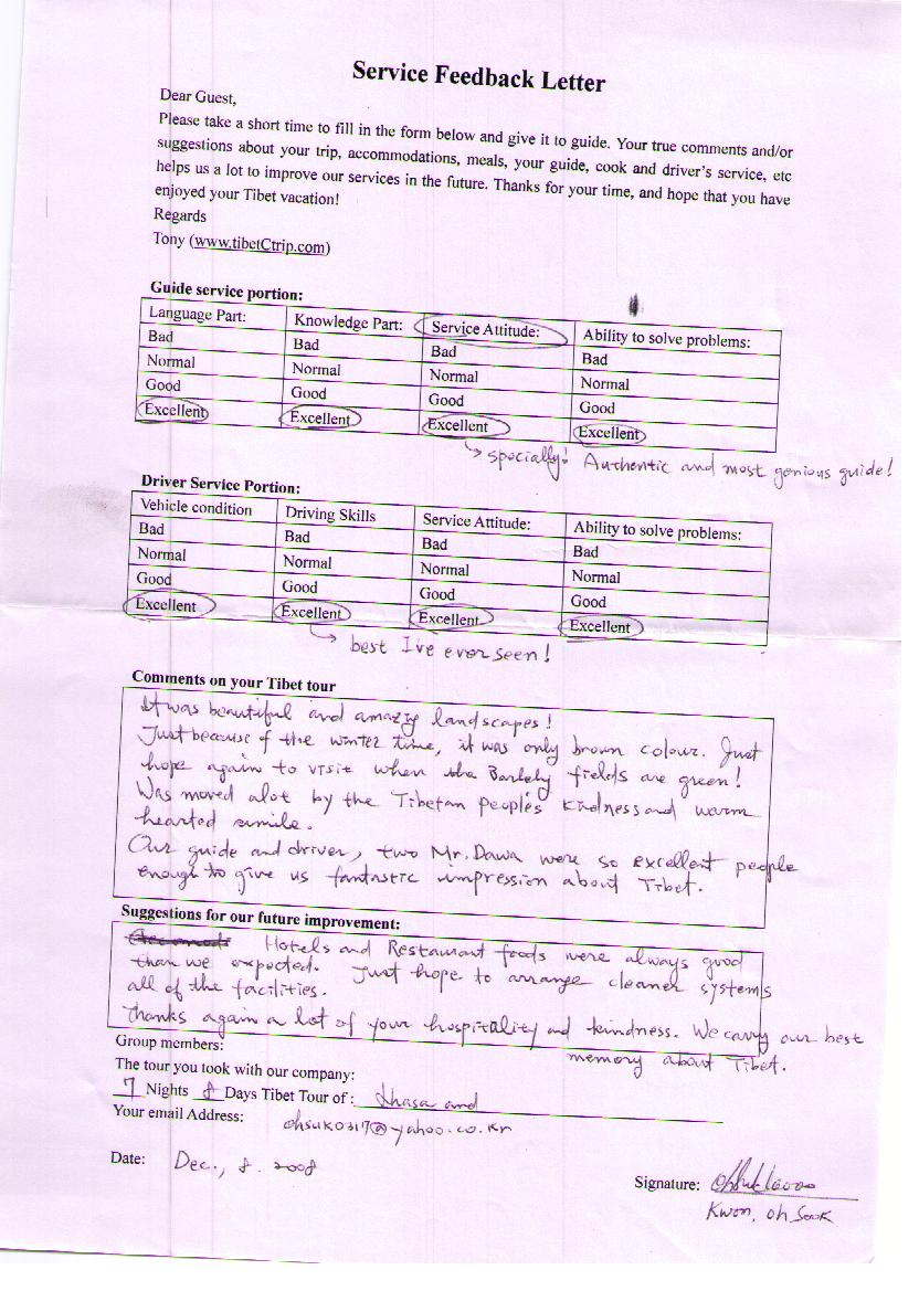 Korean Travelers Travelling in Tibet with Tibet Ctrip Travel Service